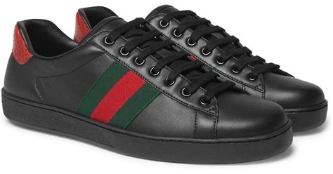 sneakers gucci black|Gucci sneakers for men black.